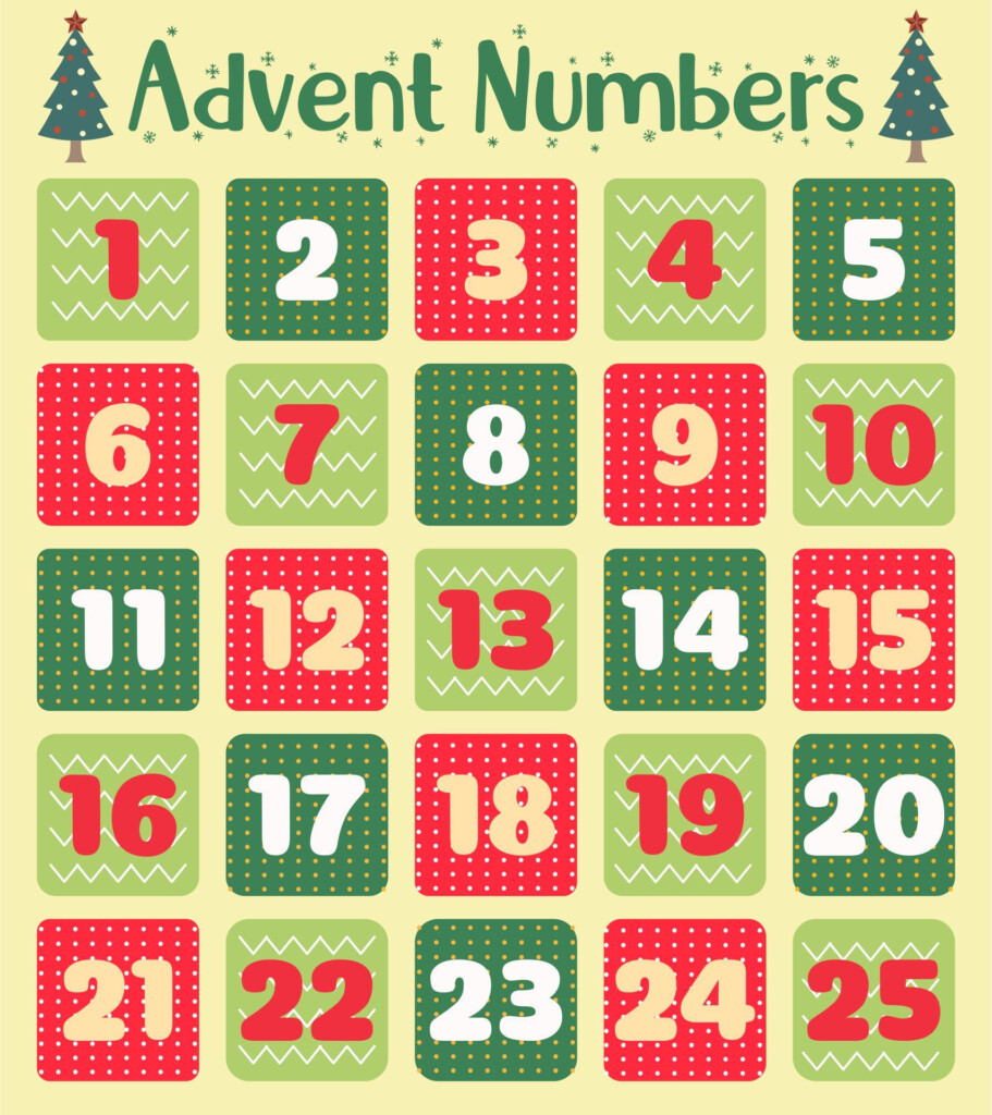 15 Best Printable Christmas Advent Numbers Pdf For Free At Artofit