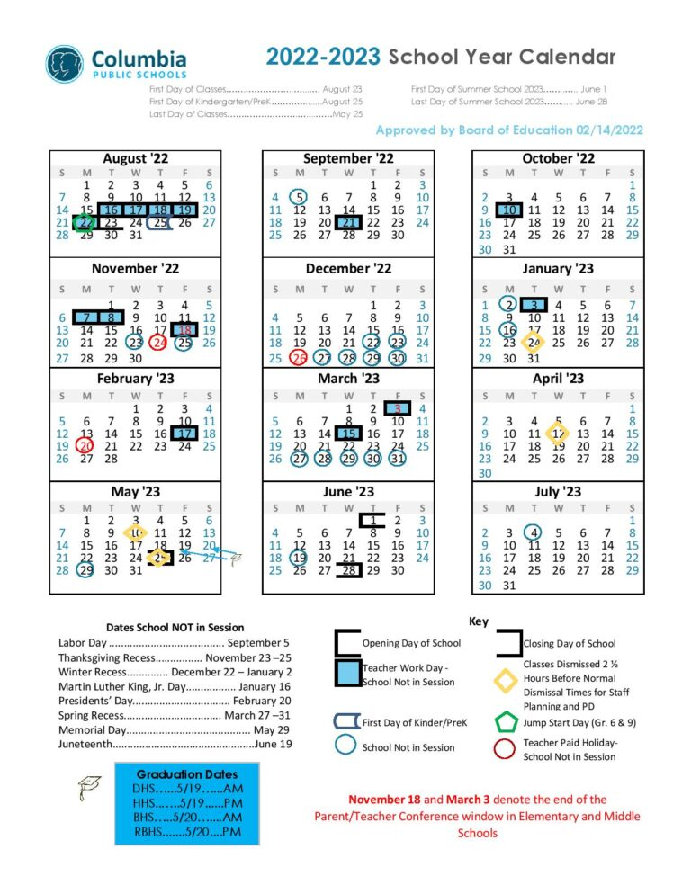 2025 2026 Columbia County School Calendar Rikke A Clausen