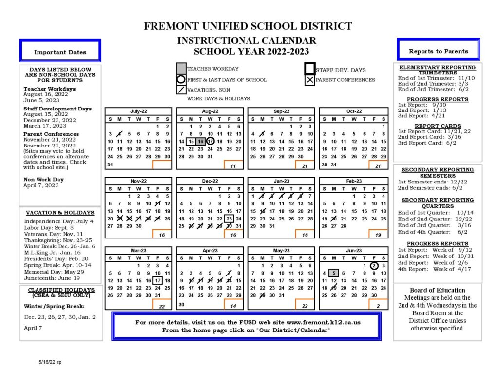 2025 2026 Fusd Calendar Mark H Yates