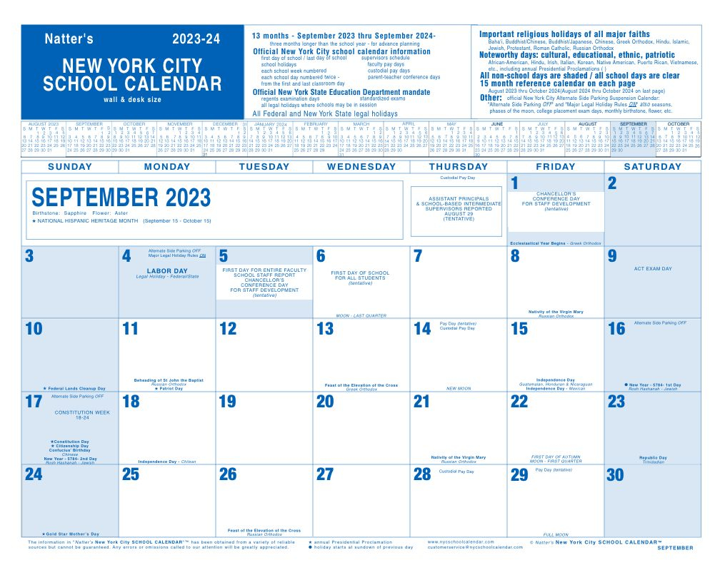 2025 2026 New York City Public Schools Academic Calendar Tina B Miller