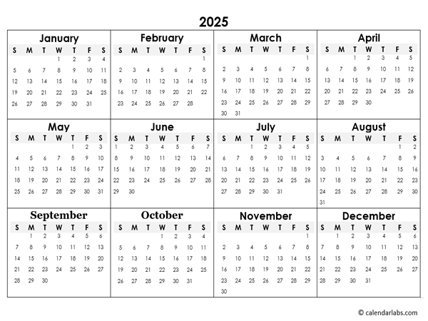 2025 Yearly Calendar Fillable Version Amanda M Winther