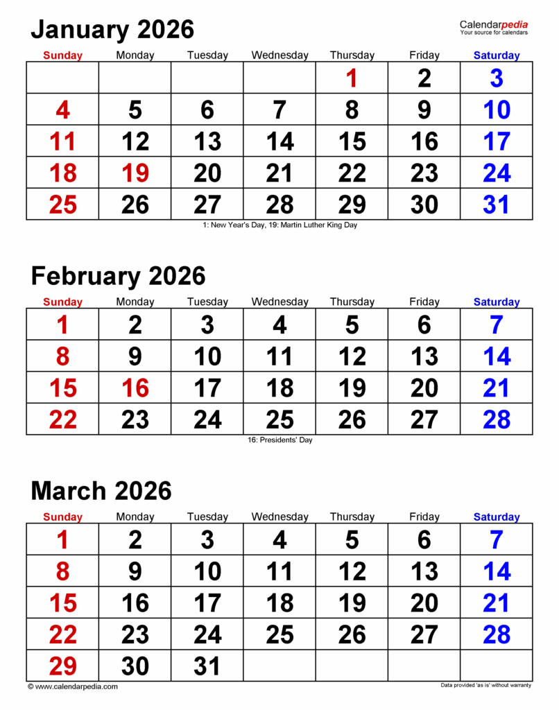 2026 Calendar With Week Numbers