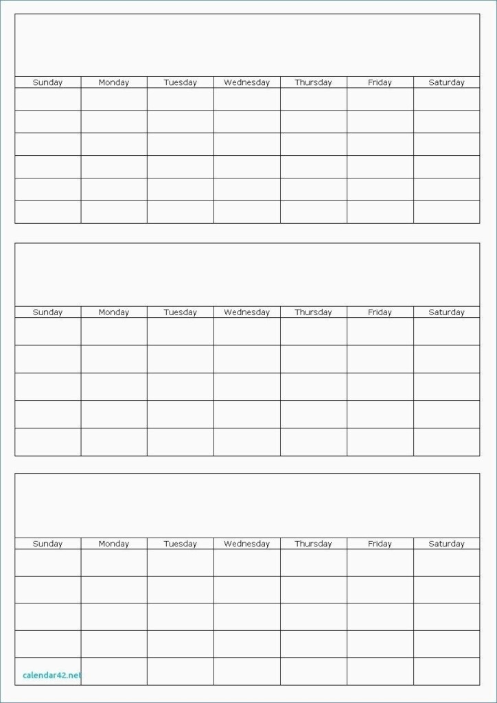 3 Month Calendar Free Printable