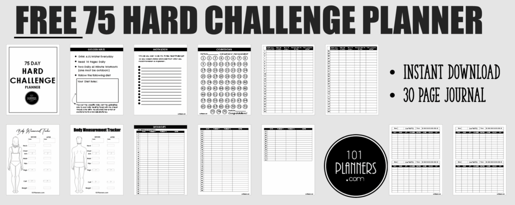 75 Hard Challenge Printable Calendar Printable And Enjoyable Learning