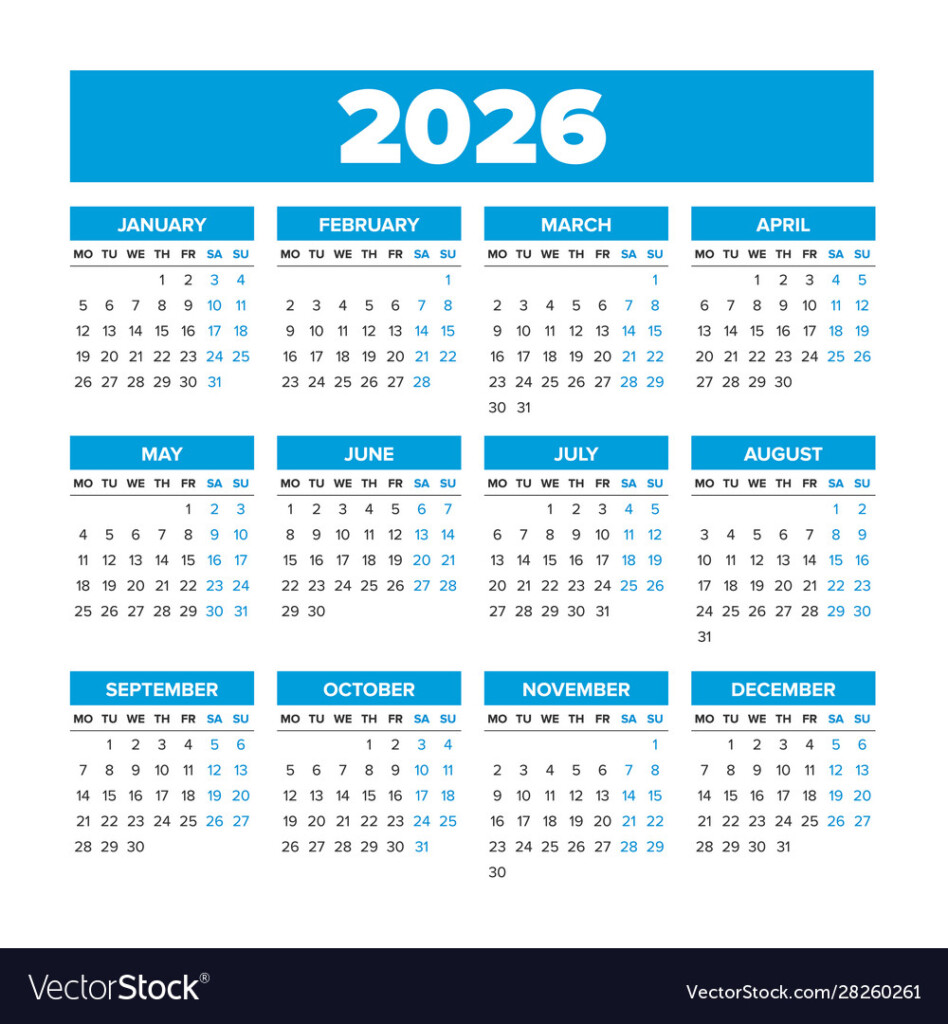A Comprehensive Guide To The 2026 Calendar Starting The Week On Monday 