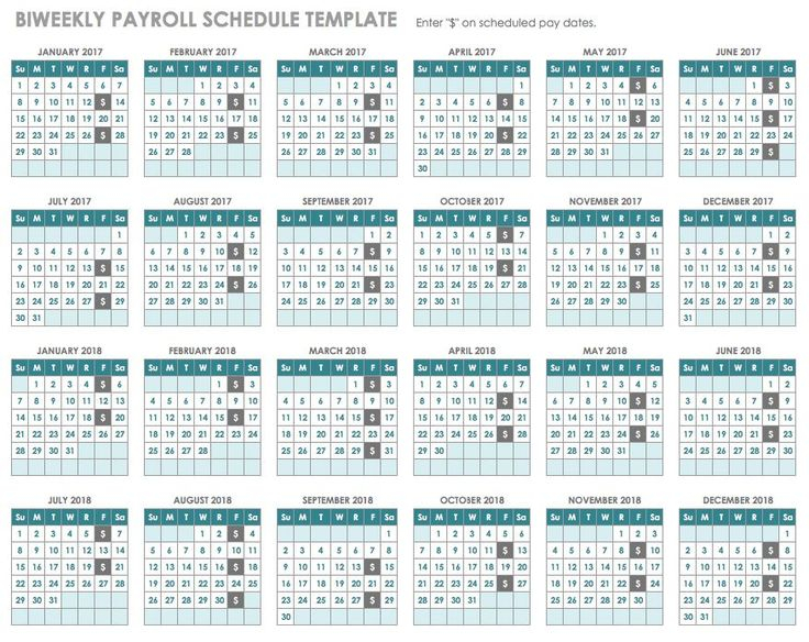 Biweekly Payroll Calendar 2025 Printable Calendars AT A GLANCE