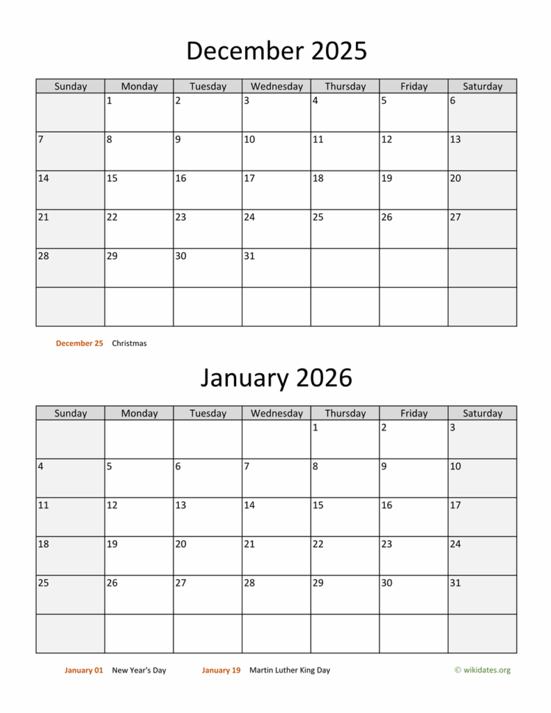 Calendar 2025 December January 2025 Assessment Overview Lola MurrayPrior
