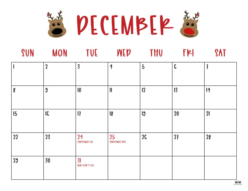 Calendar December 2024 With Holidays Printable Dahlia Mariquilla