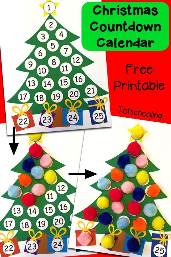 Christmas Countdown Printable Advent Calendar Artofit