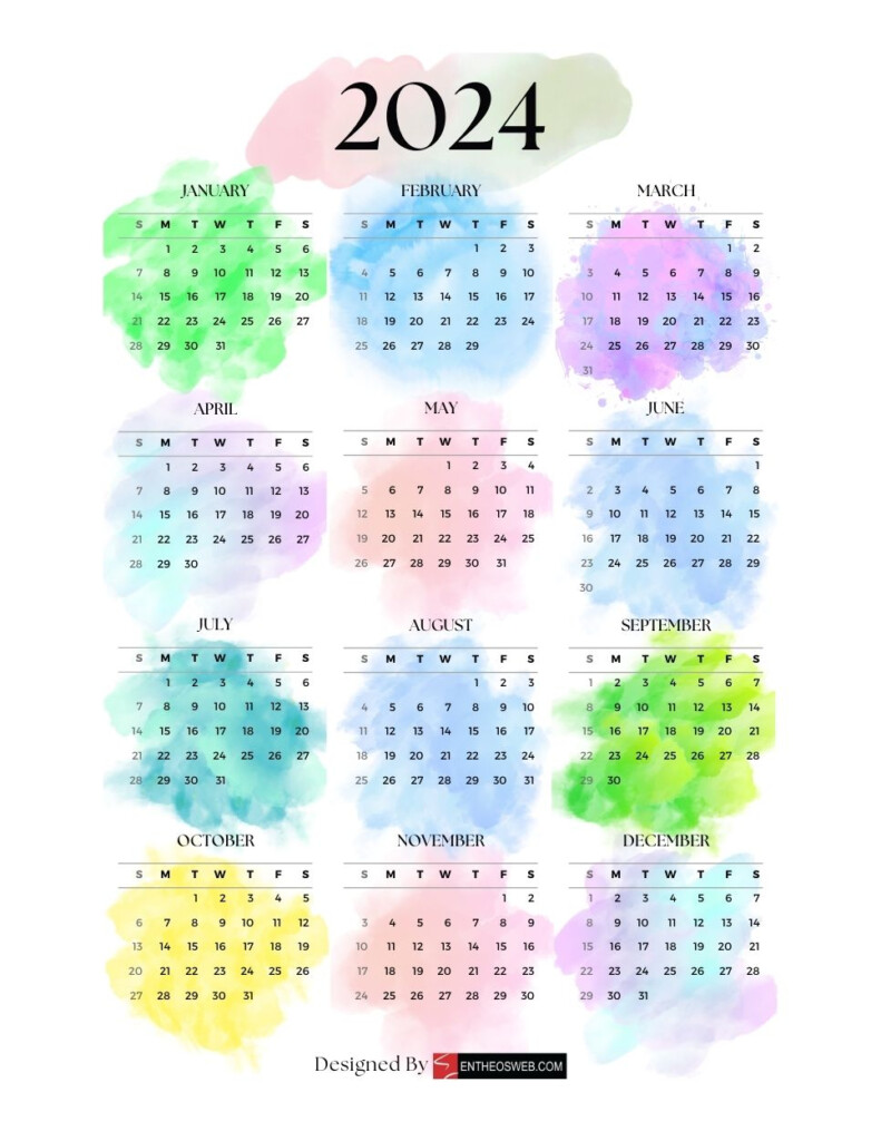 Colorful 2025 Printable Calendar Joan Harris