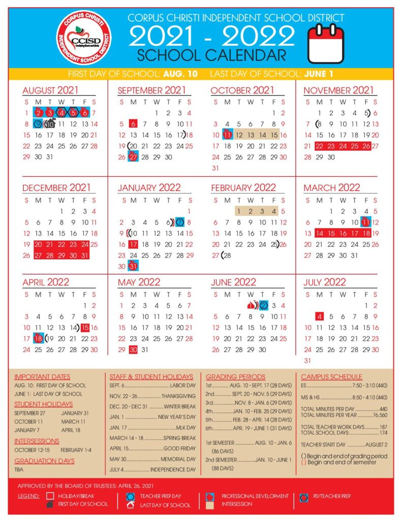 Corpus Christi Isd 23 24 Calendar