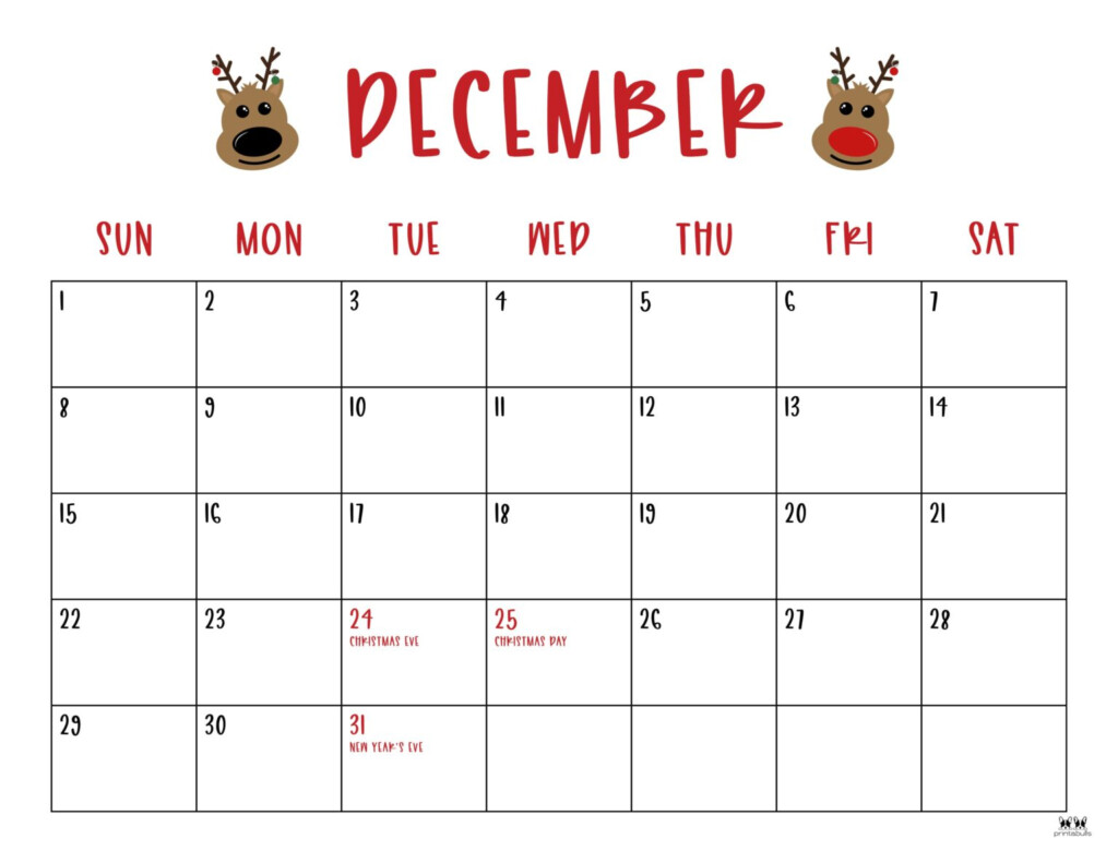 December 2024 Calendar Printable Cute Truda Hilliary