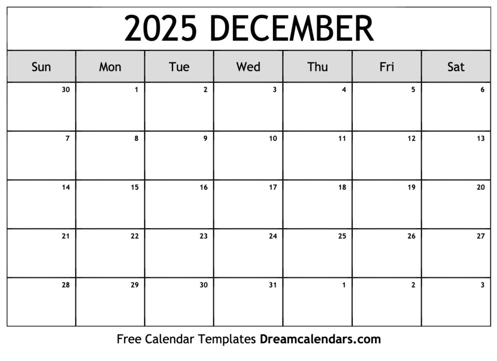 December 2025 And January 2025 Calendar Free Printable Check David S 