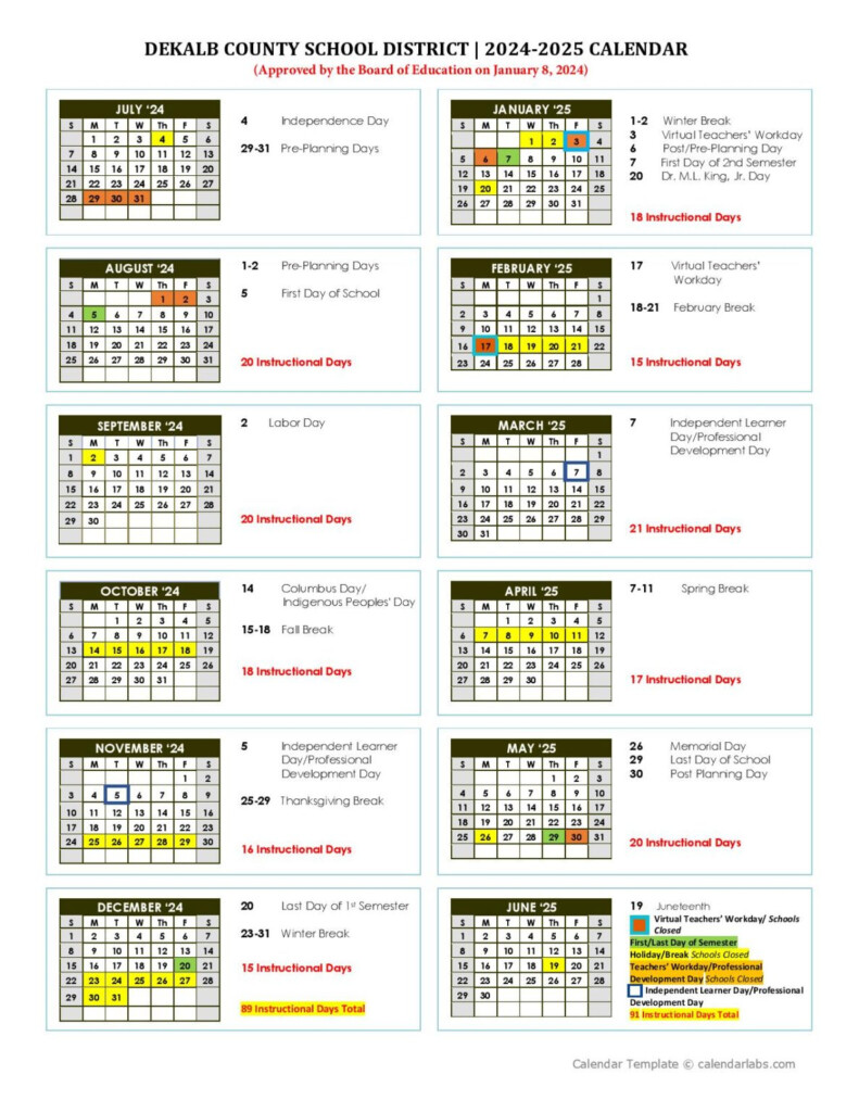 Dekalb County School Calendar 2025 2026 Nora Grace