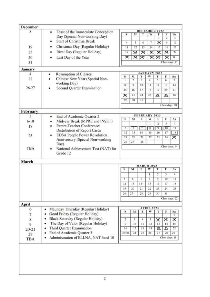 Deped School Calendar 2025 To 2026 Iris Jacinda