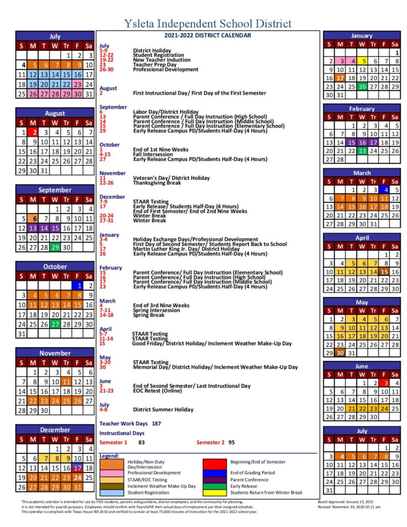 Disd District Calendar Jett Campion A 
