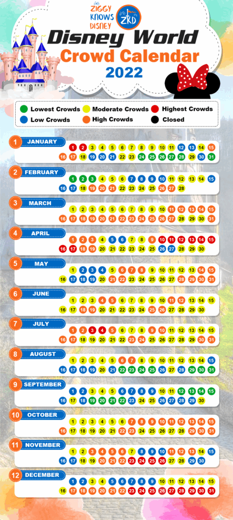 Disney World Crowd Calendar 2025 Pdf Katie Grayndler