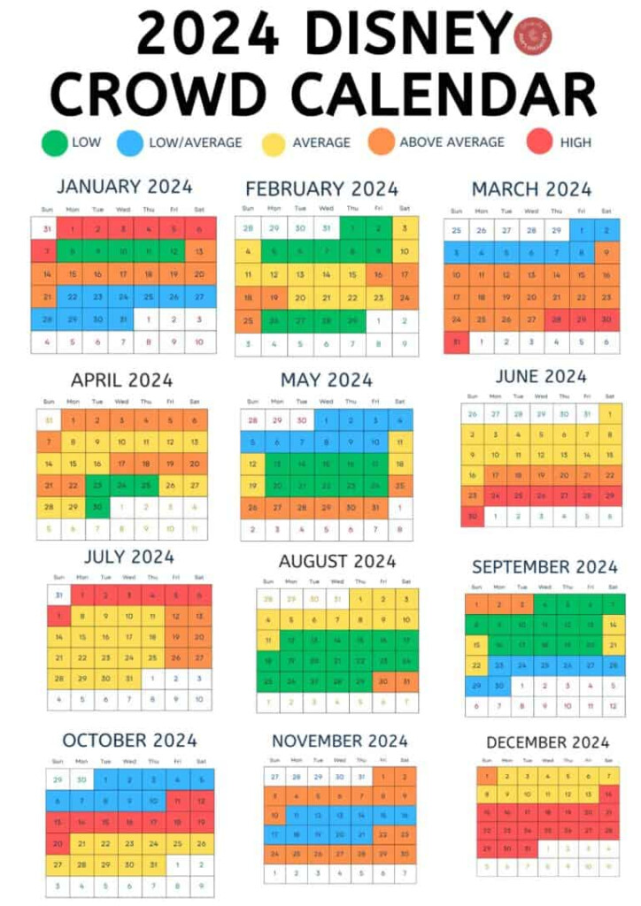 Disney World Crowd Calendar January 2025 2026 Camilla T Bang