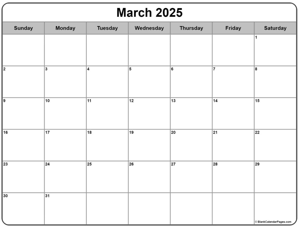 Free Downloadable March 2025 Calendar Printable Quade Vaughn