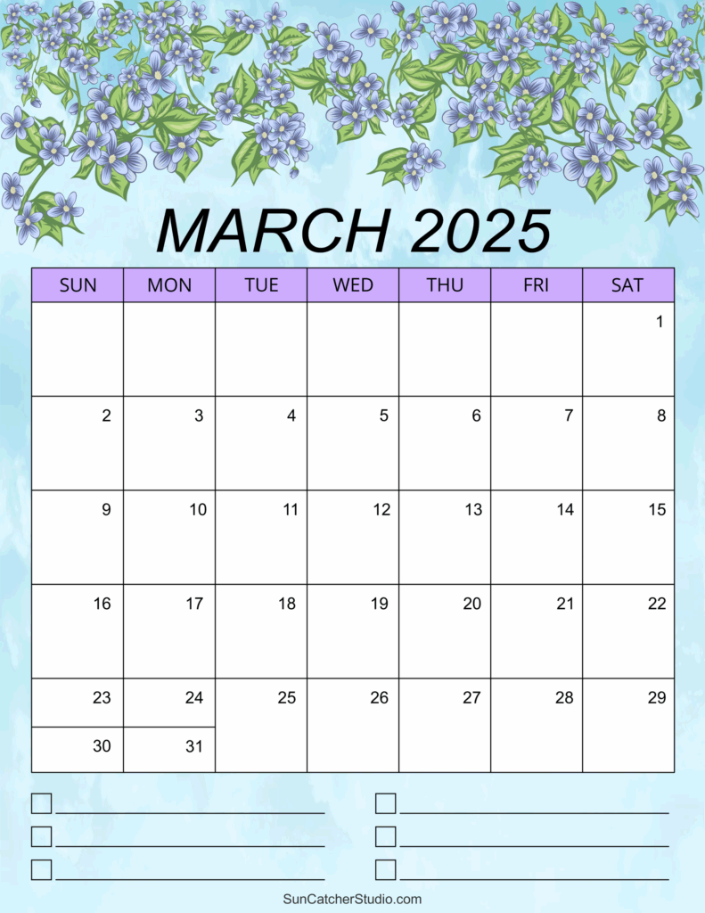Free Printable Calendar 2025 March Pdf Emilie M Friis
