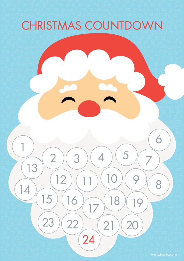 Free Printable Christmas Countdown Calendar Printable 2024 Nat Lorraine