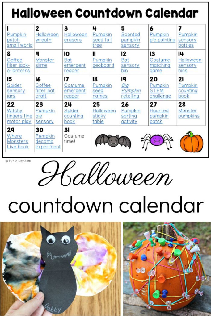 Free Printable Halloween Countdown Calendar With Activities For Kids 