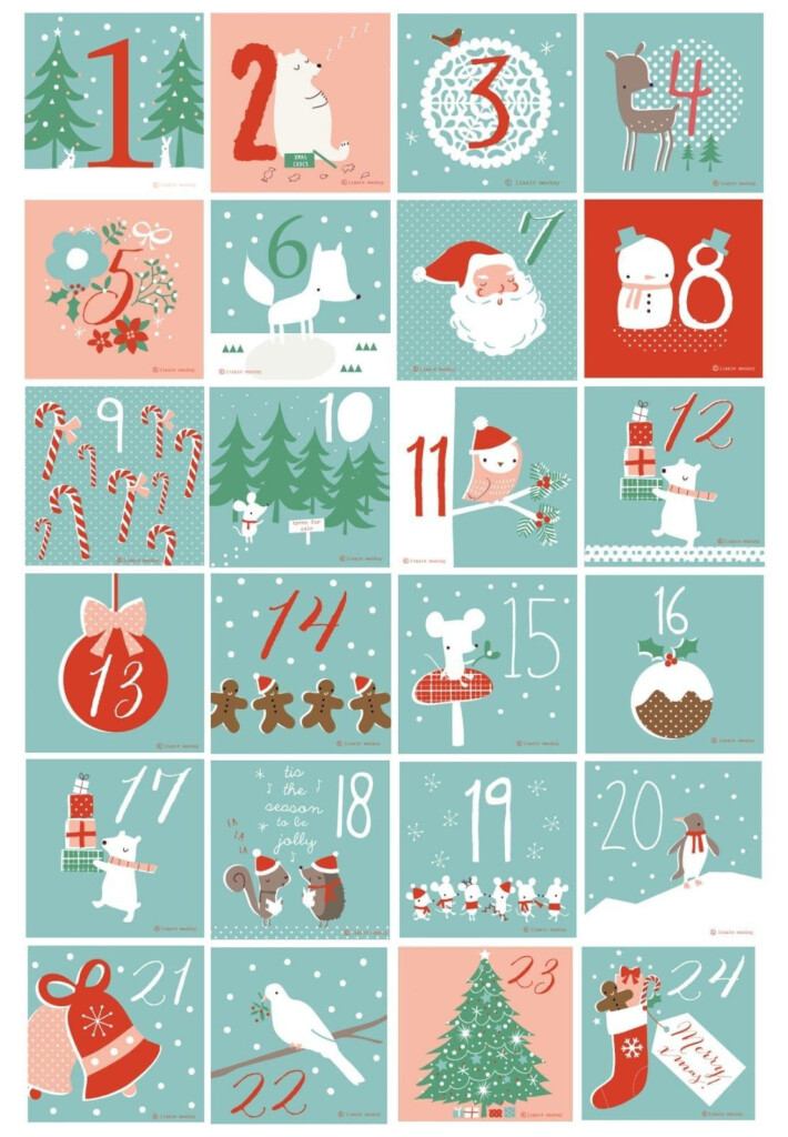 Free Printable Numbers For Advent Calendar