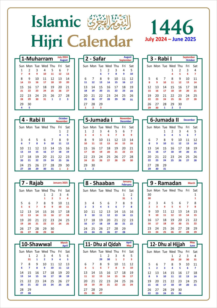 Gregorian Calendar To Hijri Calendar Conversion Printable Word Searches