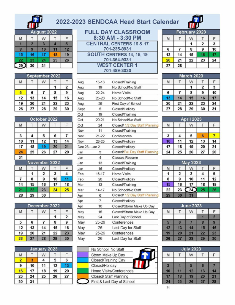 Head Start 2025 Calendar Maddison Warfe