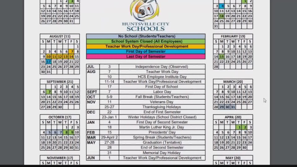 Huntsville City Schools 2025 2025 Calendar Hannah W Andreasen
