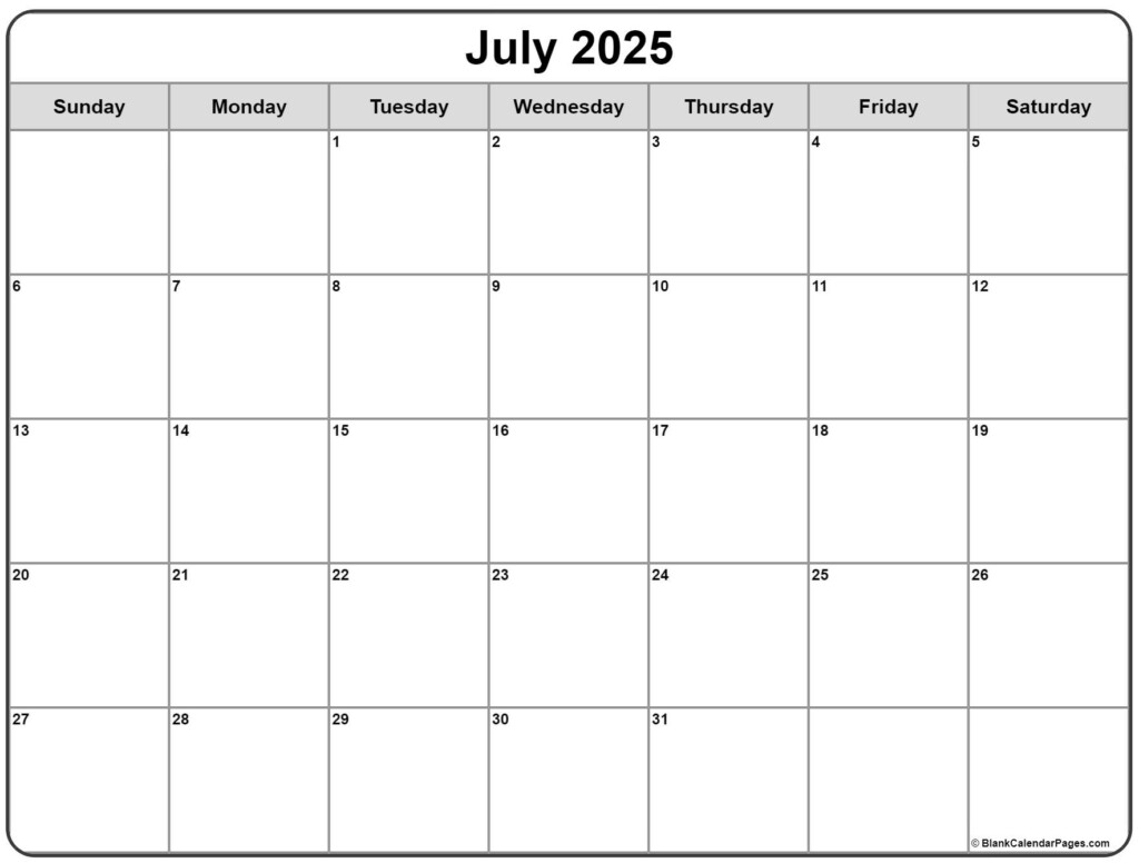 July 2025 Calendar Excel Printable Free Download Jai I Cannan