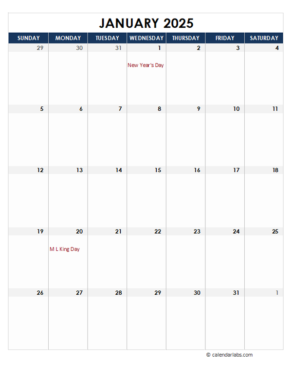 Large Printable 2025 Calendar Sarah Newcomb T 