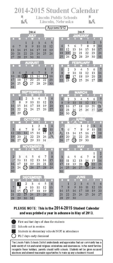 Lincoln Public Schools Calendar 2025 25 Lachlan Foll T 