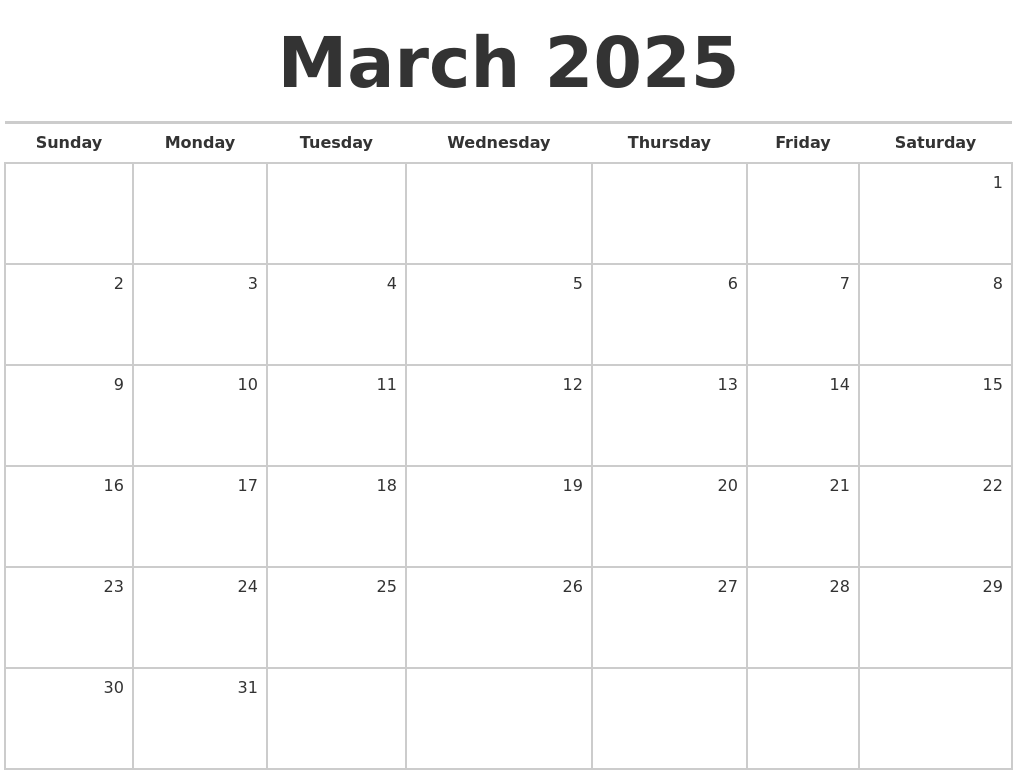 March 2025 Calendar Printable Free Cute Finn Reibey