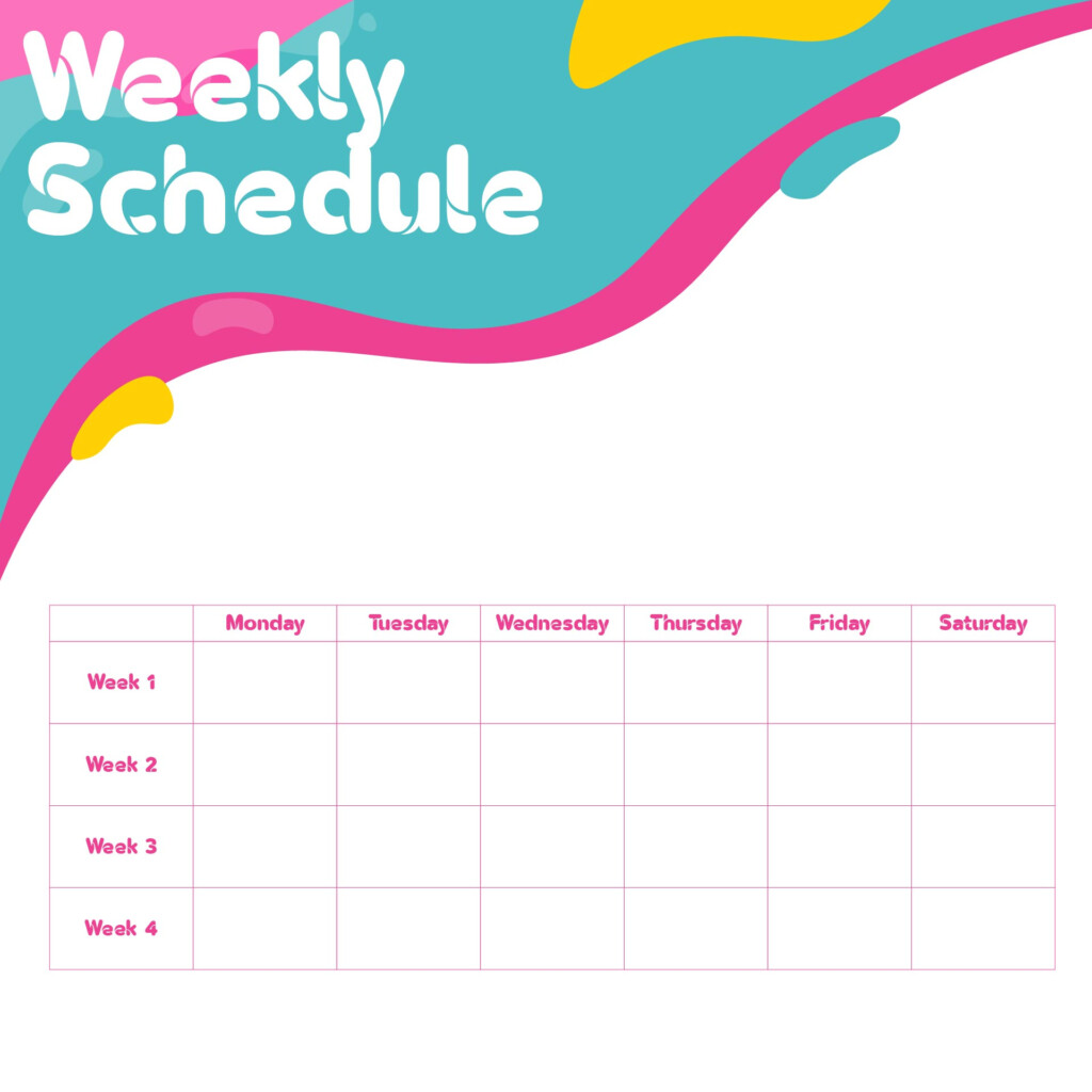 Monday Through Friday Planner 11 Free PDF Printables Printablee
