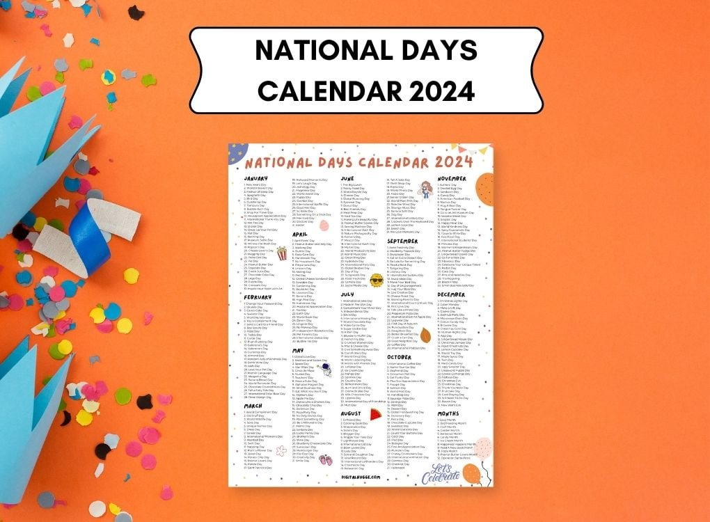 National Days In April 2025 Printable Omar Clara