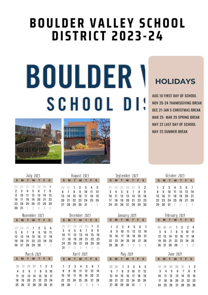 Navigating The Boulder Valley School District Calendar A Comprehensive 