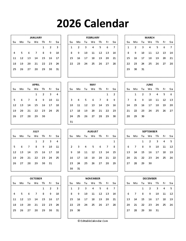 Navigating The Year Ahead A Comprehensive Guide To Free Printable 