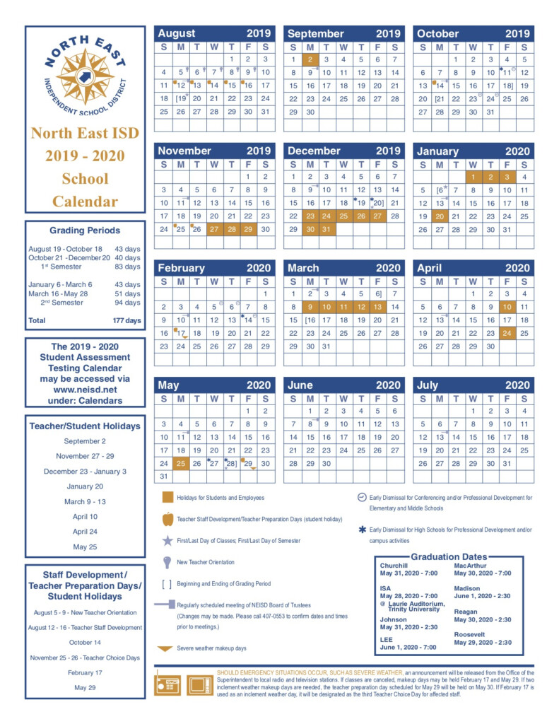 Neisd 2023 24 Calendar Printable Calendars AT A GLANCE