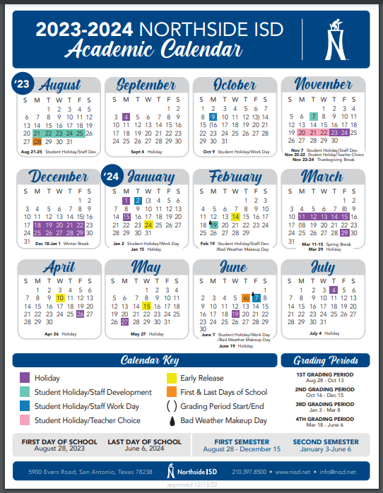 Neisd Calendar 2025 To 2026 Debbi Devondra