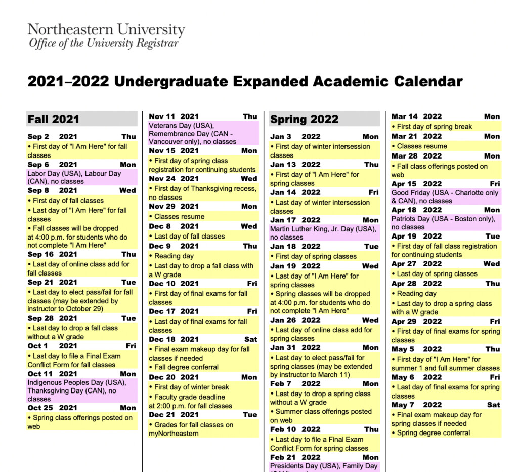 Petition Change Back The Northeastern Calendar View United States 