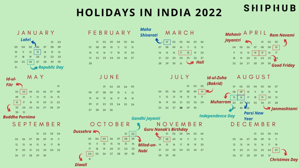 Printable Calendar 2025 With Holidays India Free Download Eliza Plain