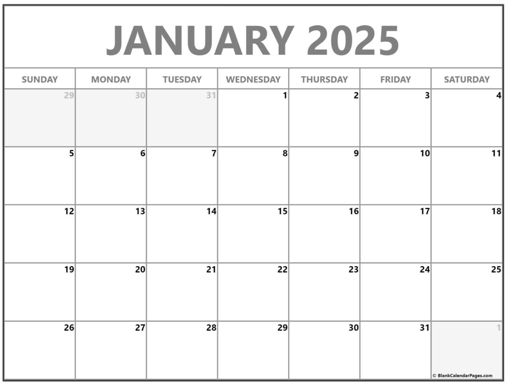 Printable Weekly Calendar For January 2025 Free Sophie J Tubb