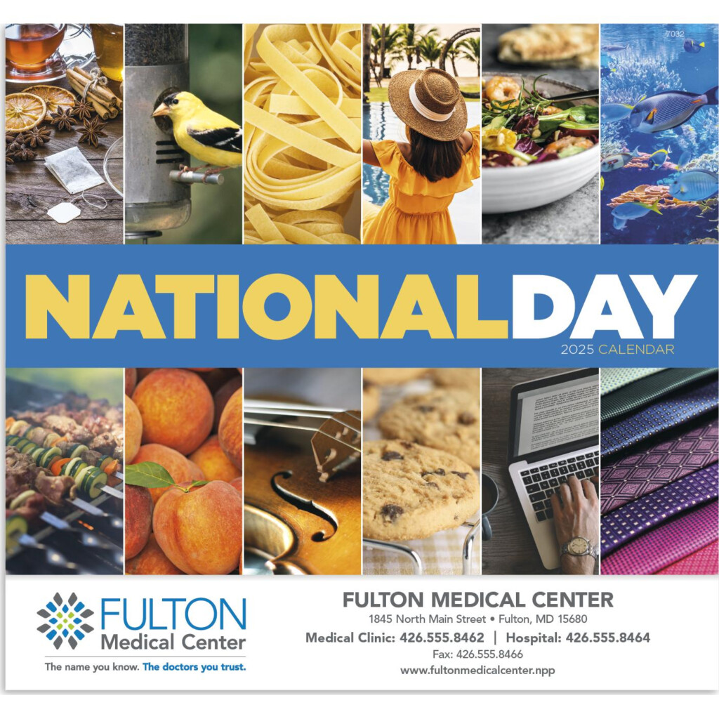 Promotional National Day Calendars 2026 Stapled 