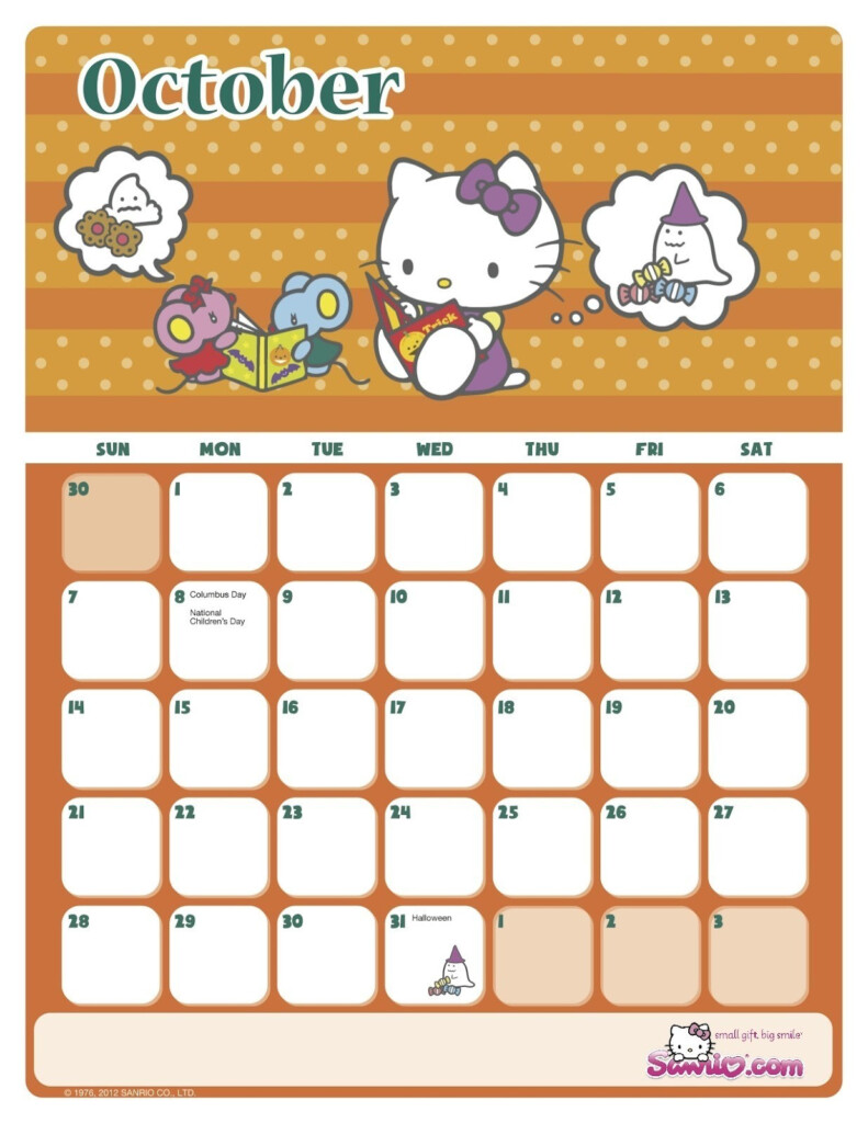 Sanrio Calendar 2025 Printable Bella Yarnold