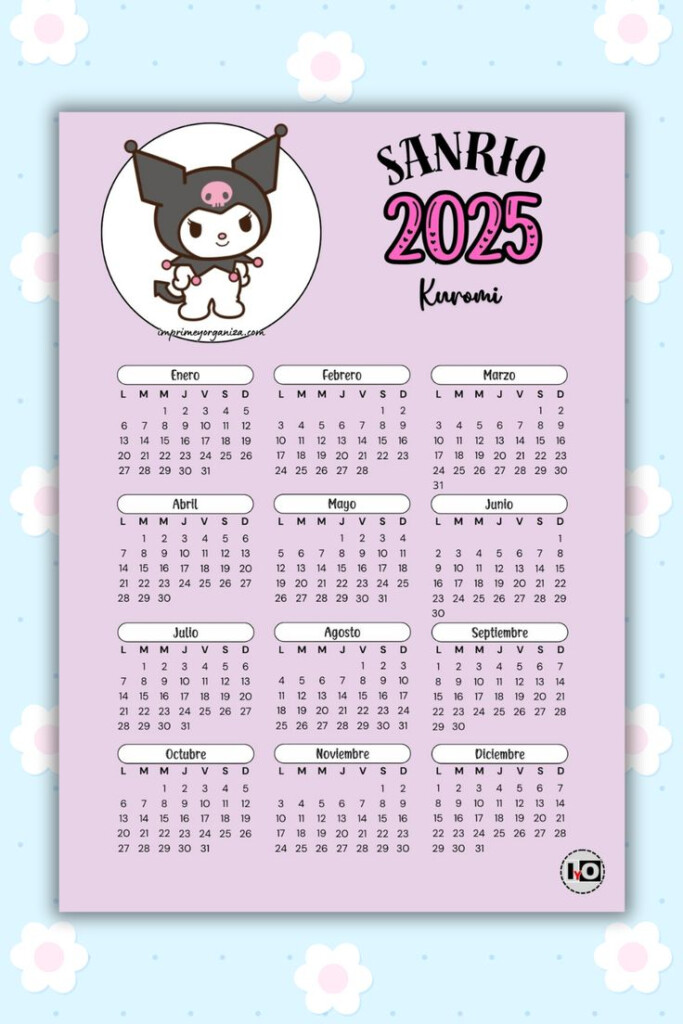 Sanrio Calendar 2025 Printable Pdf Liliana Leclerc