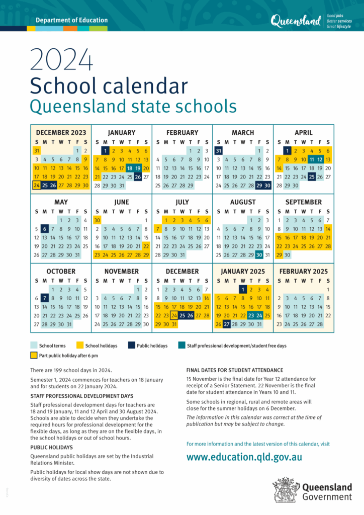 School Year Qld 2026 Kelci Melinda