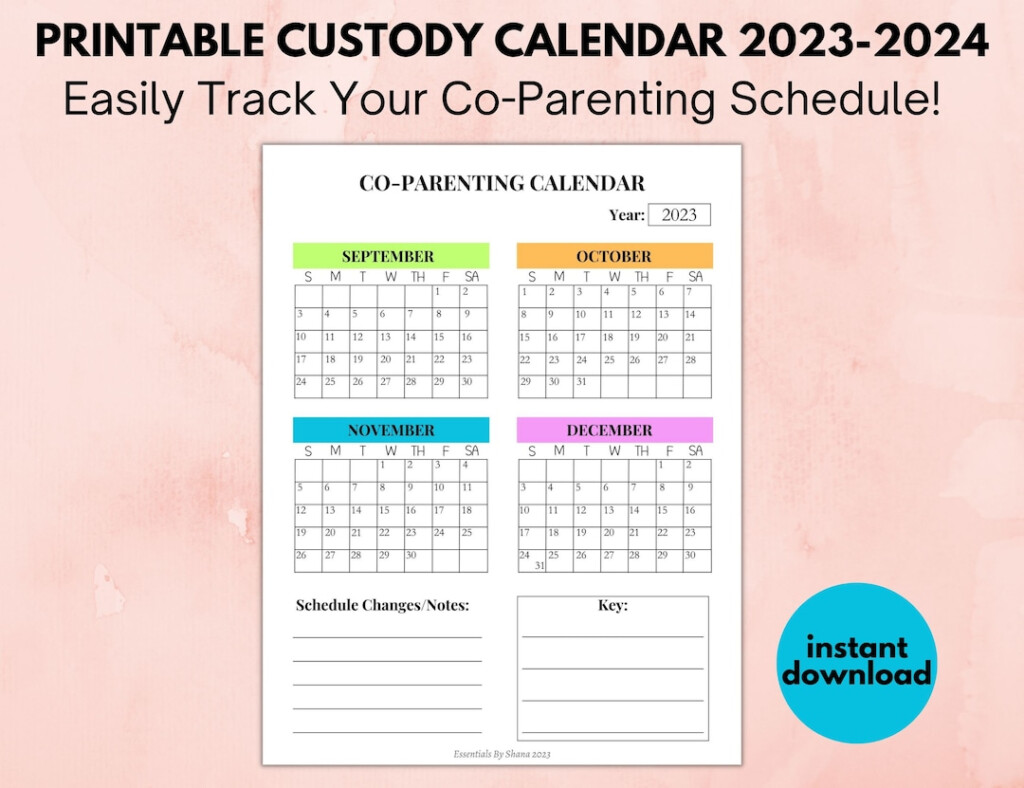 Texas Custody Calendar 2025 Pdf Printable Free Finest Ultimate Prime 