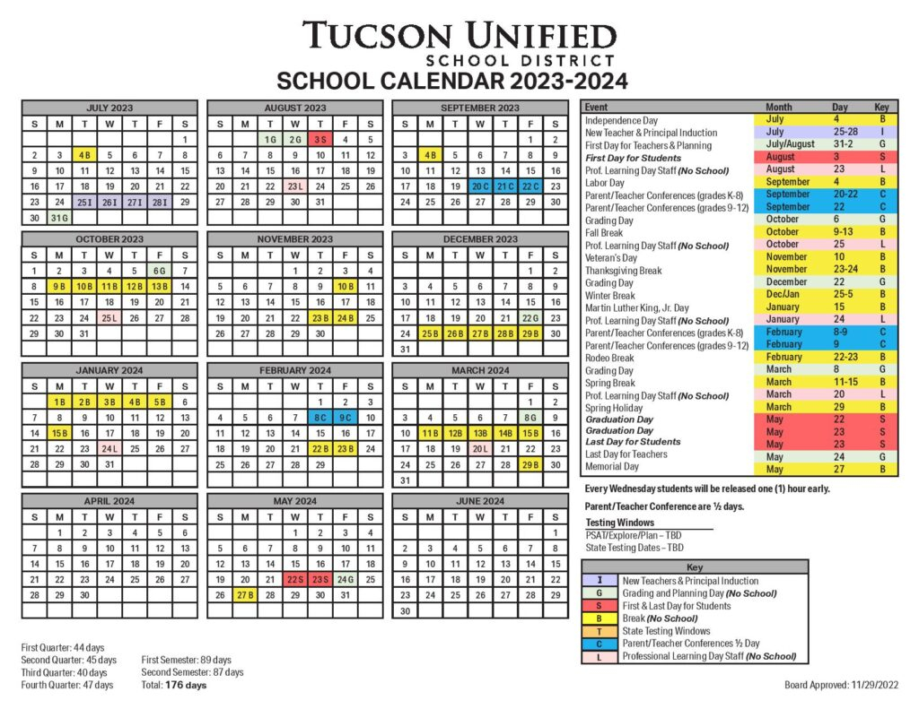 Tucson High 2025 Calendar Madeline Borella